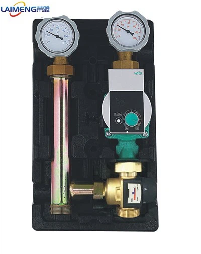 Grupo de bombas para sistema de calefacción por suelo radiante de caldera